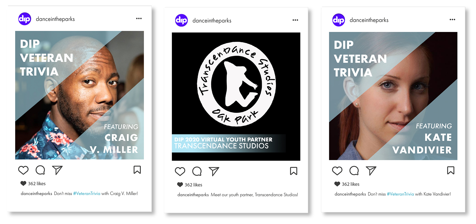 Associated engagement social media designs