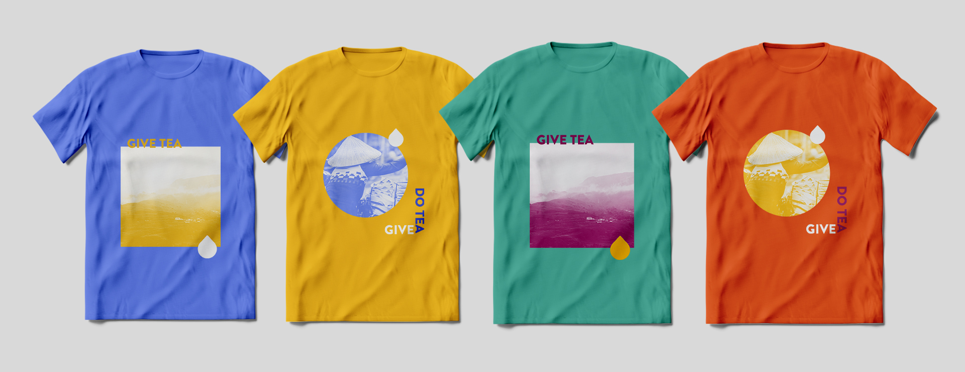 the different branded t-shirts of Doutra