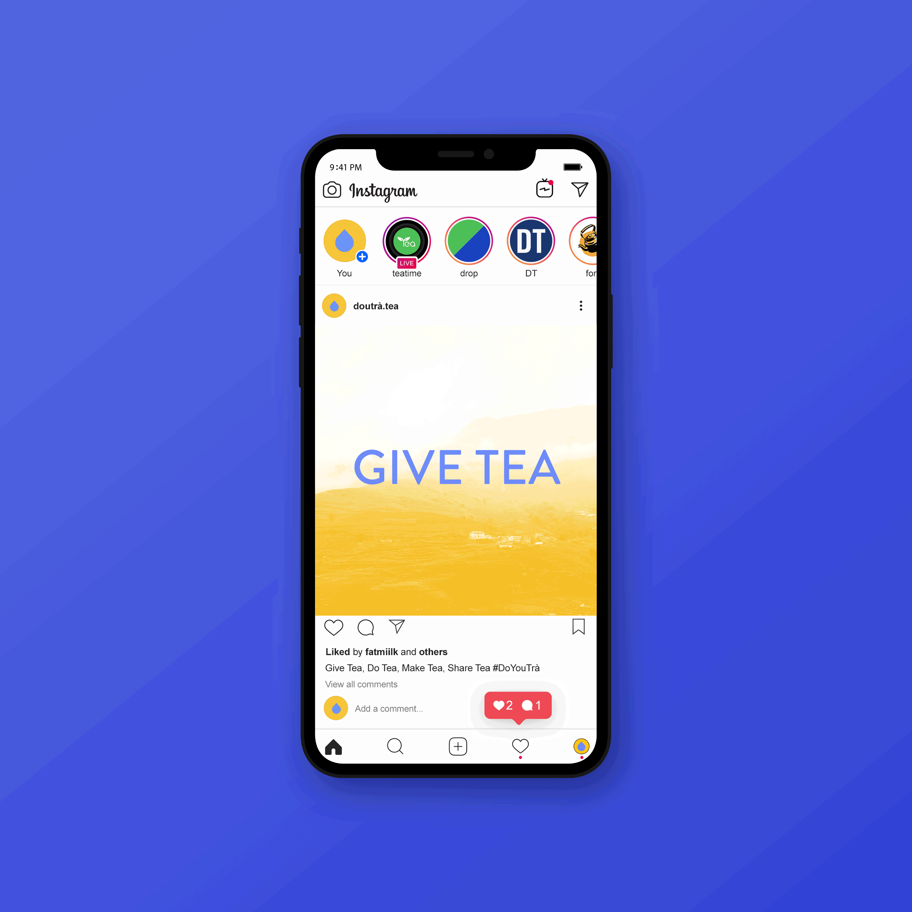 an animation showing how the social media tiles slide