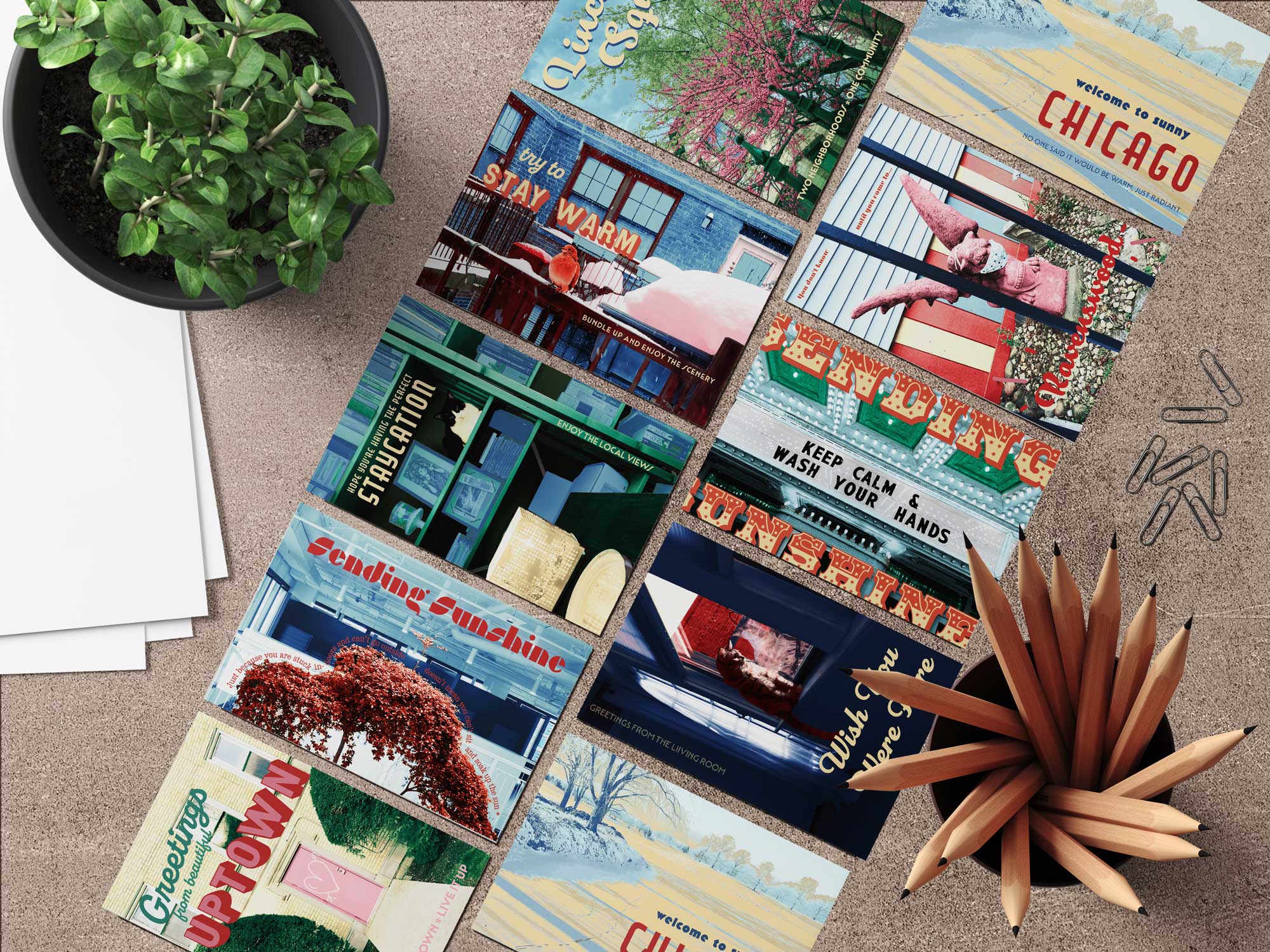 Full set of postcards