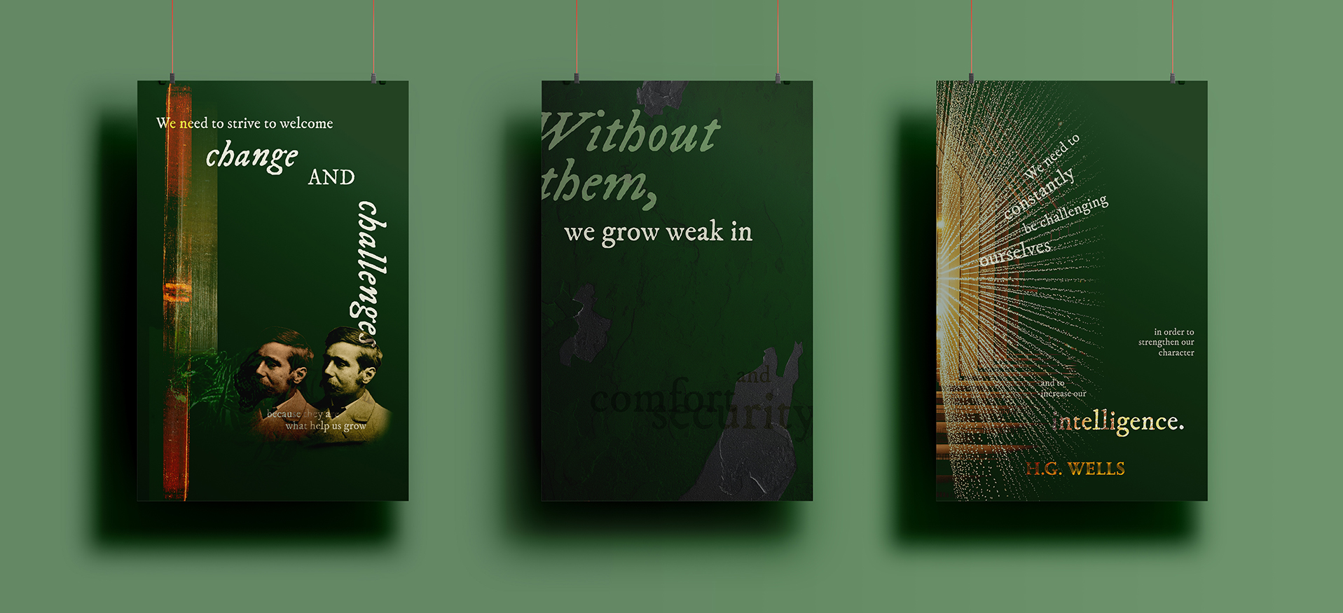 Sci Fi Series HG Wells posters